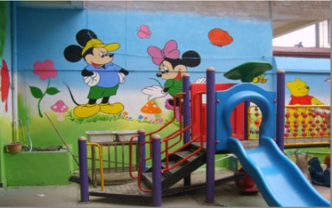 蒲城幼儿园室外彩绘